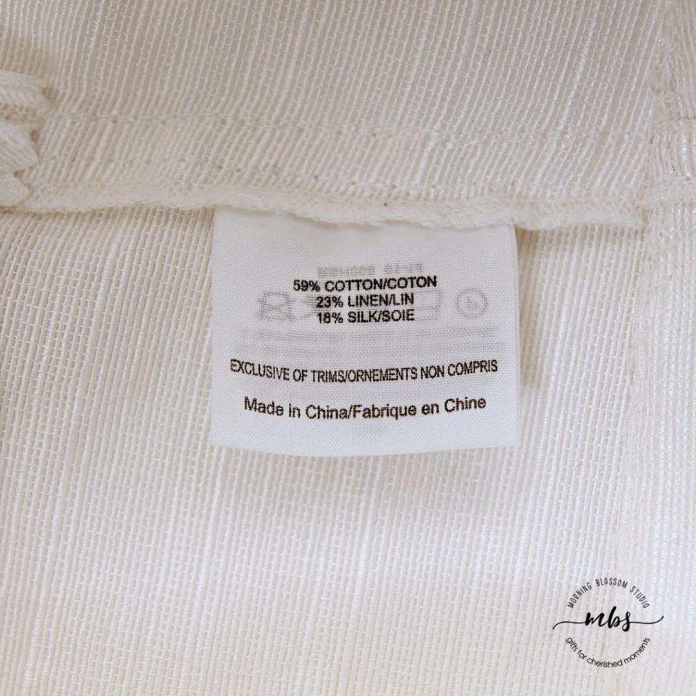 Tory Burch Georgina Silk Linen Cotton‎ Blend High Waist Pleated Shorts